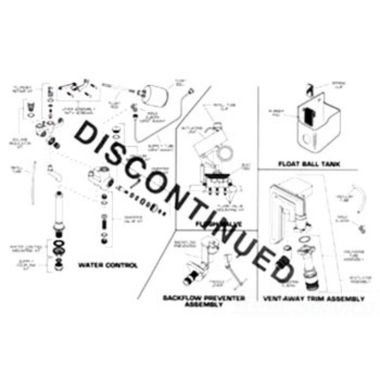 Click here to see American Standard 067651-0070A American Standard 067651-0070A Vacumn Breaker Repair Kit