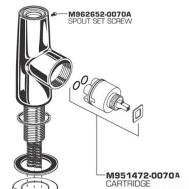 Click here to see American Standard M962652-0070A American Standard M962652-0070A N/A Spout Screw for Pekoe Kitchen Faucets M962652-0070A
