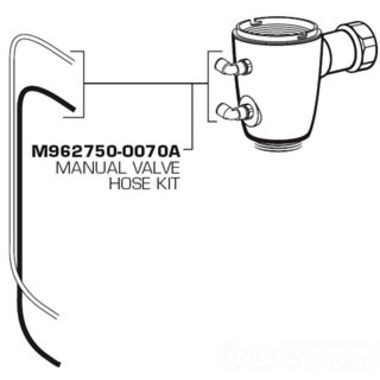 Click here to see American Standard M962750-0070A American Standard M962750-0070A Manual Valve Hose Kit for Concealed Flush Valve
