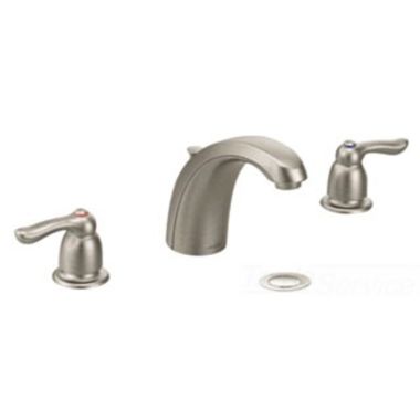 Click here to see Moen 8922CBN Moen 8922CBN M-Bition Brushed Nickel Two-Handle Lavatory Low Arc Faucet