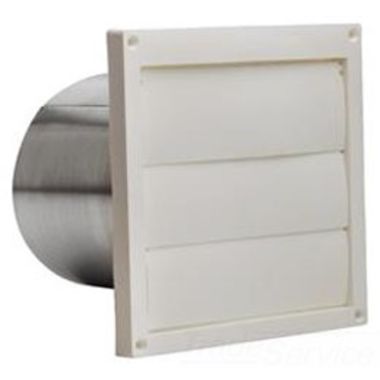 Click here to see Broan 646 BROAN-NUTONE 646 WALL CAP WHITE PLASTIC LOUVERED 6 ROUND DUCT