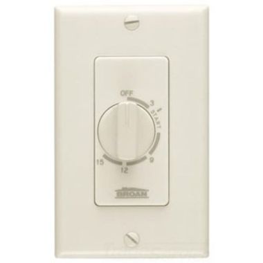 Click here to see Broan 61V BROAN-NUTONE 61V 15 MINUTE TIME CONTROL IVORY 20/10 AMPS 120/240V