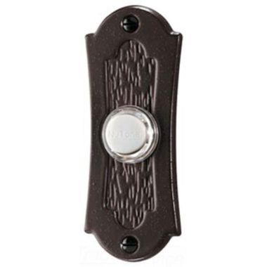 Click here to see Broan PB27LBR BROAN-NUTONE PB27LBR DOOR CHIME PUSHBUTTON LIGHTED IN OIL-RUBBED BRONZE