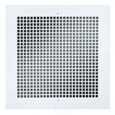 Click here to see Broan MG1 Broan-NuTone Metal Grille Kit For 100/150/200/250/300 CFM Ceiling Mount Models, Steel, White - MG1