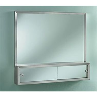 Click here to see Jensen J1645P48CH Jensen J1645P48CH Chrome–Framed Commodore Mirror w/ Cosmetic Box