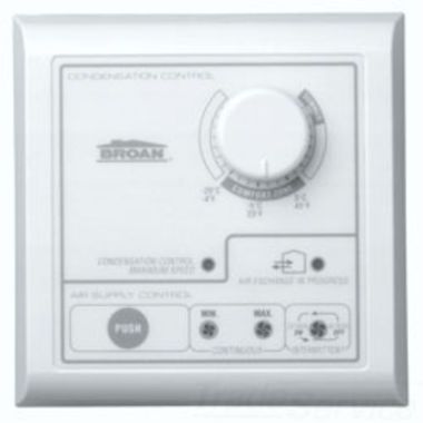 Click here to see Broan VT2W BROAN-NUTONE VT2W CENTRAL CONTROL W/DEHUMIDISTAT INTERMITTENT-LOW-HIGH PUSH-BUTTON