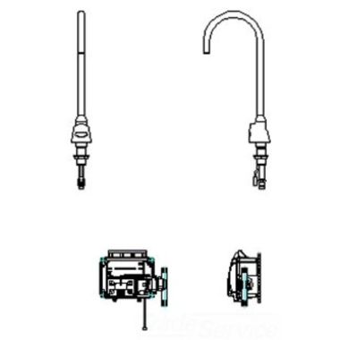 Click here to see Delta 3001T3370A-R35 Delta 3001T3370A-R35 TECK Electronic Faucet, Surface Mount, Battery, R35 Spout, Smooth End Laminar, 1.5 gpm
