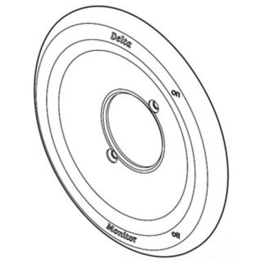 Click here to see Delta RP28795PT Delta RP28795PT Monitor 17 Series Escutcheon, Aged Pewter