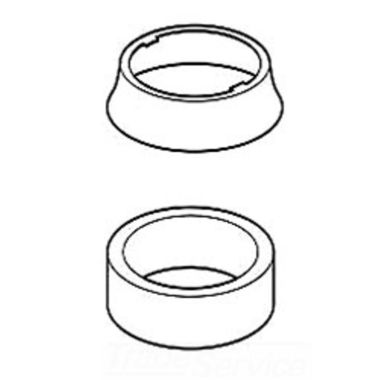 Click here to see Delta RP50389WH Delta RP50389WH Delta Escutcheon and Gasket - Pull-Out Kitchen Faucet (White)