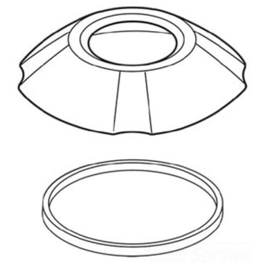 Click here to see Delta RP61285CZ DELTA RP61285CZ PART ROMAN TUB HANDSHOWER BASE & GASKET CHAMPAGNE BRONZE