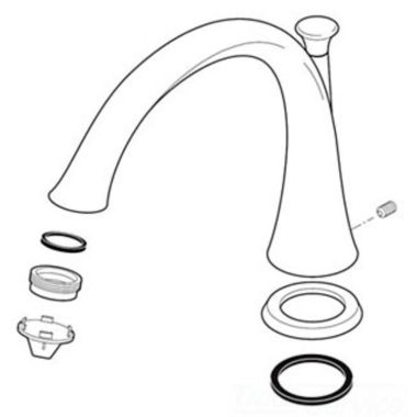 Click here to see Delta RP51285RB Delta Lahara Venetian Bronze Three-Hole Spout Assembly for T2738-RB Roman Tub Trim - RP51285RB