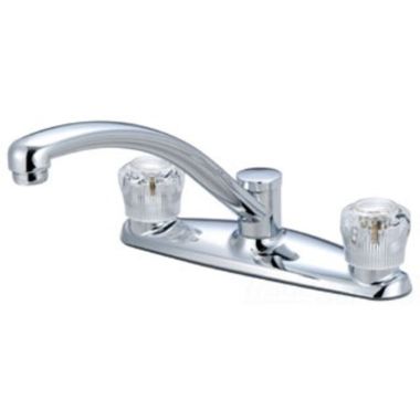 Click here to see Pioneer 2LG100B Pioneer Legacy Two-Handle Kitchen Faucet, Crystal Knob Handles, Tract Pack Model, Chrome - 2LG100B