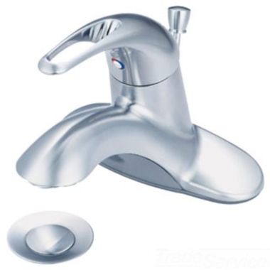Click here to see Pioneer 3LG170B-BN Pioneer Legacy Centerset Bathroom Faucet with Pop-Up Drain, Single-Handle, 1.5 GPM, Metal Loop Handle, ADA, PVD Brushed Nickel, Tract Pack - 3LG170B-BN