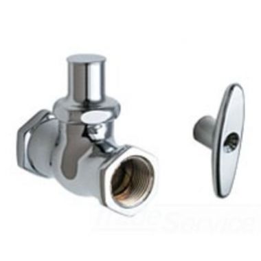 Click here to see Chicago Faucet 375-LKABCP Chicago Faucets 375-LKABCP Straight Stop Fitting with Loose Key