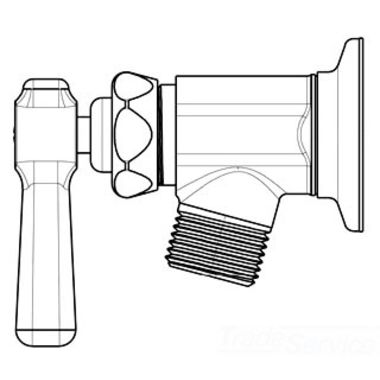 Click here to see Chicago Faucet 387-369COLD244CP Chicago Faucets 387-369COLD244CP Inside Sill Fitting
