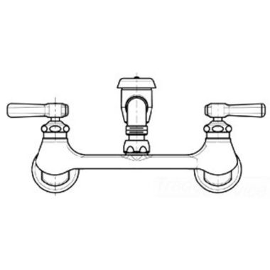 Click here to see Chicago Faucet 540-LDL5VBCP Chicago Faucets 540-LDL5VBCP Hot and Cold Sink Faucet
