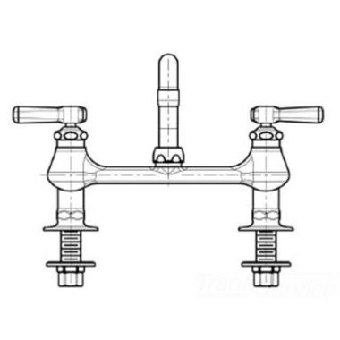 Click here to see Chicago Faucet 946-L12-369CP Chicago Faucets 946-L12-369CP Hot and Cold Water Inlet Faucet