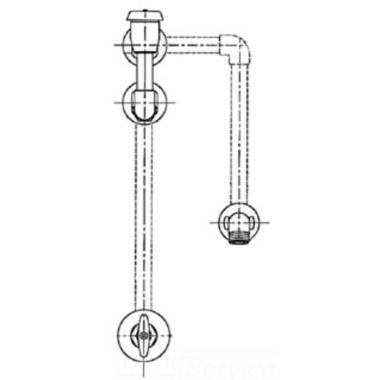 Click here to see Chicago Faucet 965-CP Chicago Faucets 965-CP Concealed Sill Fitting