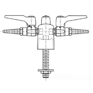 Click here to see Chicago Faucet 983-WSV909AGVCP CHICAGO 983-WSV909AGVCP TURRET FITTING