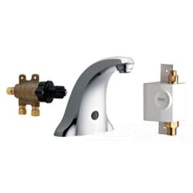 Click here to see Chicago Faucet 116.976.AB.1 CHICAGO 116.976.AB.1T E-TRONIC 40 TRADITIONAL SINK FAUCET WITH DUAL BEAM INFRARED