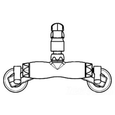 Click here to see Chicago Faucet 445-DJ13XKABCP Chicago Faucets 445-DJ13XKABCP Hot and Cold Sink Faucet