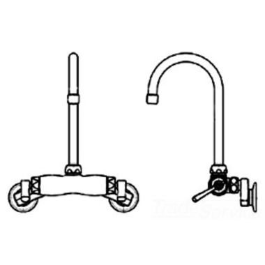 Click here to see Chicago Faucet 445-GN2AE3ABCP Chicago Faucets 445-GN2AE3ABCP Hot and Cold Sink Faucet