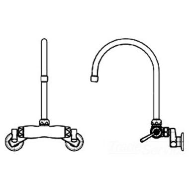 Click here to see Chicago Faucet 445-GN8AE3RABCP Chicago Faucets 445-GN8AE3RABCP Hot and Cold Sink Faucet
