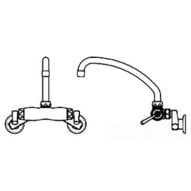 Click here to see Chicago Faucet 445-L9RABCP Chicago Faucets 445-L9RABCP Hot and Cold Sink Faucet