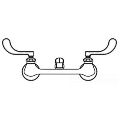Click here to see Chicago Faucet 540-LD317WXFABCP Chicago Faucets 540-LD317WXFABCP Hot and Cold Sink Faucet