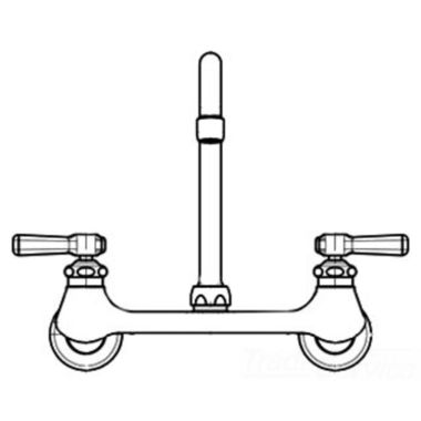 Click here to see Chicago Faucet 540-LDGN1AE3ABCP Chicago Faucets 540-LDGN1AE3ABCP Hot and Cold Sink Faucet