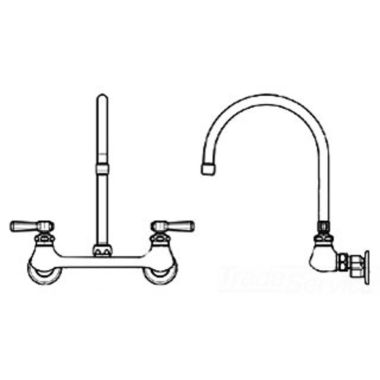 Click here to see Chicago Faucet 540-LDGN8AE3ABCP Chicago Faucets 540-LDGN8AE3ABCP Hot and Cold Sink Faucet