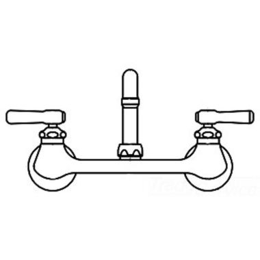 Click here to see Chicago Faucet 540-LDL15E1WXFABCP Chicago Faucets 540-LDL15E1WXFABCP Hot and Cold Sink Faucet