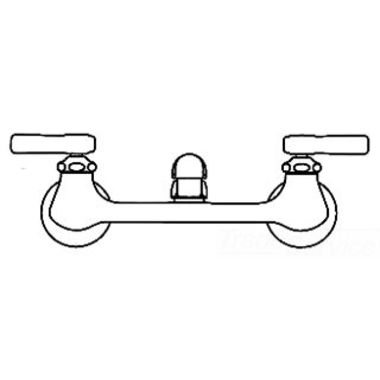 Click here to see Chicago Faucet 540-LDWXFABCP Chicago Faucets 540-LDWXFABCP Hot and Cold Sink Faucet