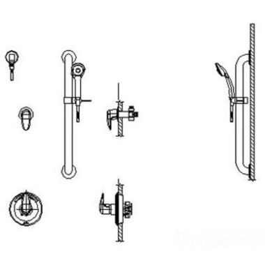 Click here to see Delta T13H302-20 Delta T13H302-20 Delta T13H302-20 Commercial TRIM ONLY for Dual shower unit