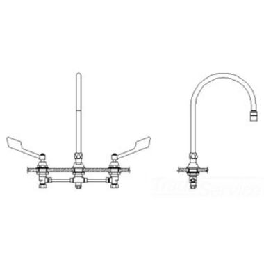 Click here to see Delta 23C625-R7 Delta 23C625-R7 CER-TECK Widespread Lavatory Faucet, 9