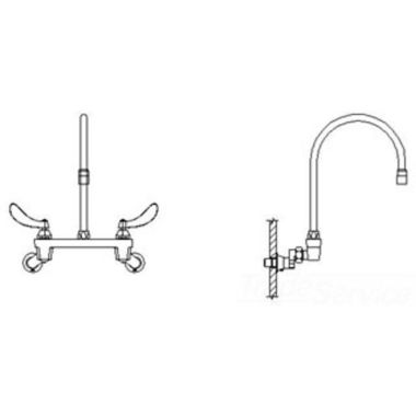 Click here to see Delta 28C4934-AC-R7 Delta 28C4934-AC-R7 CER-TECK Wallmount Service Faucet, 9