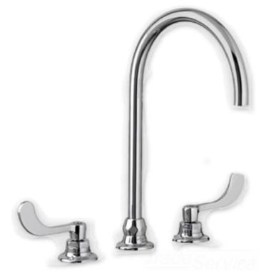 Click here to see American Standard 6540.188.002 American Standard Monterrey Two-Handle Widespread Bathroom Faucet, Laminar Flow, 1.5 GPM, Polished Chrome - 6540.188.002
