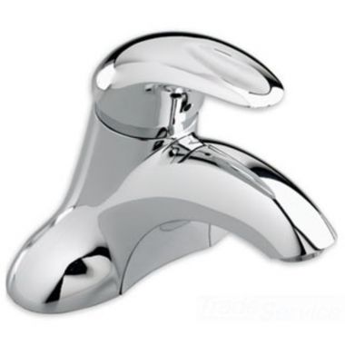 Click here to see American Standard 7385.007.002 American Standard Reliant 3 Single-Handle Centerset Chrome Bathroom Faucet with Pop-Up Hole, 1.2 GPM, Indexed Metal Lever Handle, Less Drain and Rod - 7385.007.002