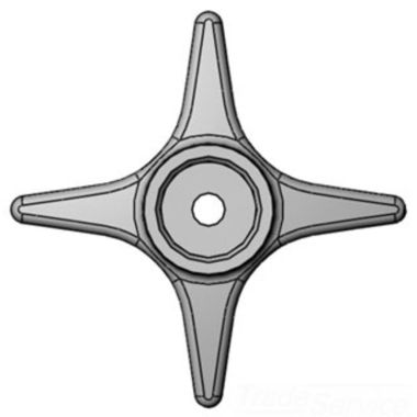 Click here to see T&S Brass 000059-40AM T&S BRASS 000059-40AM FOUR-ARM LAB HANDLE W/ ANTI-MICROBIAL COATING