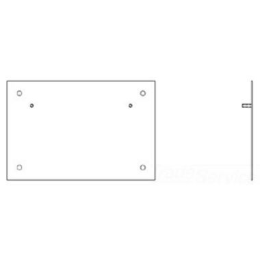 Click here to see T&S Brass 003761-45 T&S BRASS 003761-45 HOSE BRACKET MOUNTING PLATE, STAINLESS STEEL
