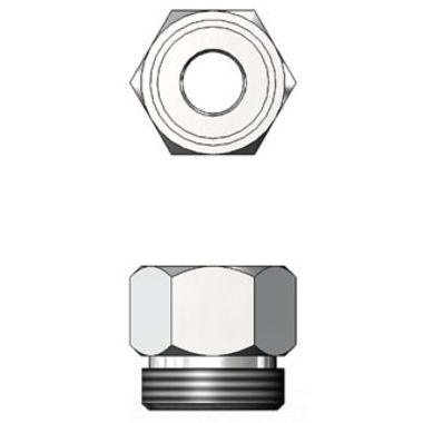 Click here to see T&S Brass 005222-40 T&S BRASS 005222-40 INLET NUT (1/2-14NPSM FEMALE)