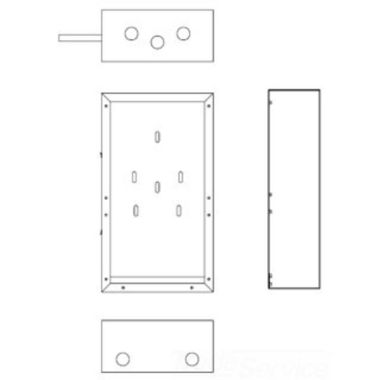 Click here to see T&S Brass 006667-45 T&S Brass 006667-45 Recessed Faucet Cabinet