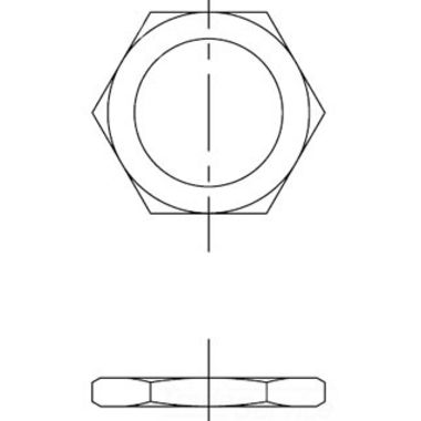 Click here to see T&S Brass 009846-45 T&S BRASS 009846-45 3/4-14NPSL HEX LOCK NUT (BRASS)