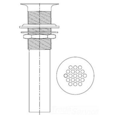 Click here to see T&S Brass 010126-45 T&S BRASS 010126-45 GLASS FILLER DRIP PAN DRAIN ASSEMBLY