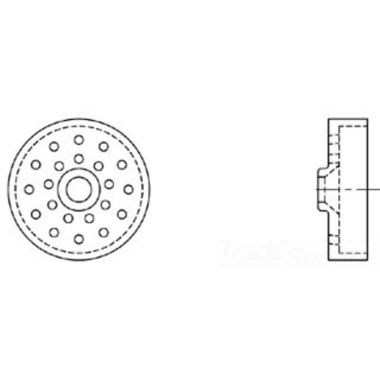 Click here to see T&S Brass 010574-25 T&S BRASS 010574-25 SPRAY FACE W/ DRIP-PROOF DAM (PLATED)