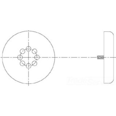 Click here to see T&S Brass 013922-45 T&S BRASS 013922-45 RWV O'FLOW STRAINER (NO BODY)
