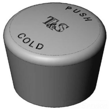 Click here to see T&S Brass 014195-40AM T&S Brass 014195-40AM Cold Push Cap Assembly w/ Anti-Microbial Coating