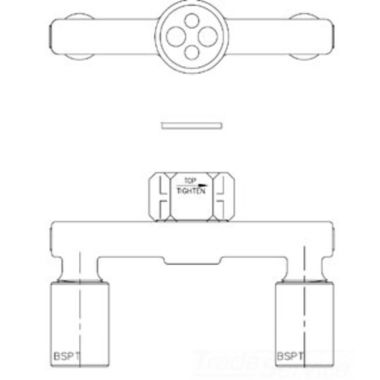 Click here to see T&S Brass 014420-40 T&S Brass 014420-40 Spreader Assembly with BSPT Adapters 