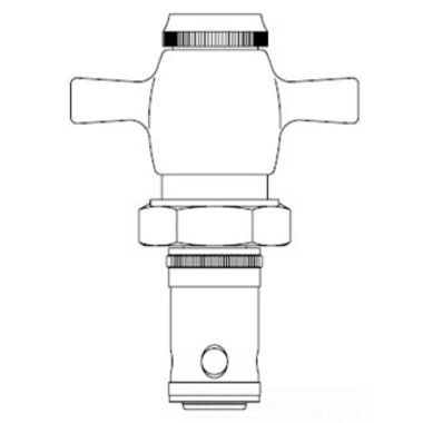 Click here to see T&S Brass 014A T&S BRASS 014A FAST SELF-CLOSING CARTRIDGE ASSEMBLY, COLD WATER INDEX (GREEN)
