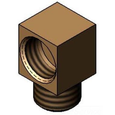 Click here to see T&S Brass 015345-20 T&S BRASS 015345-20 LOW PROFILE ELBOW, 3/8-18NPSM MALE X FEMALE